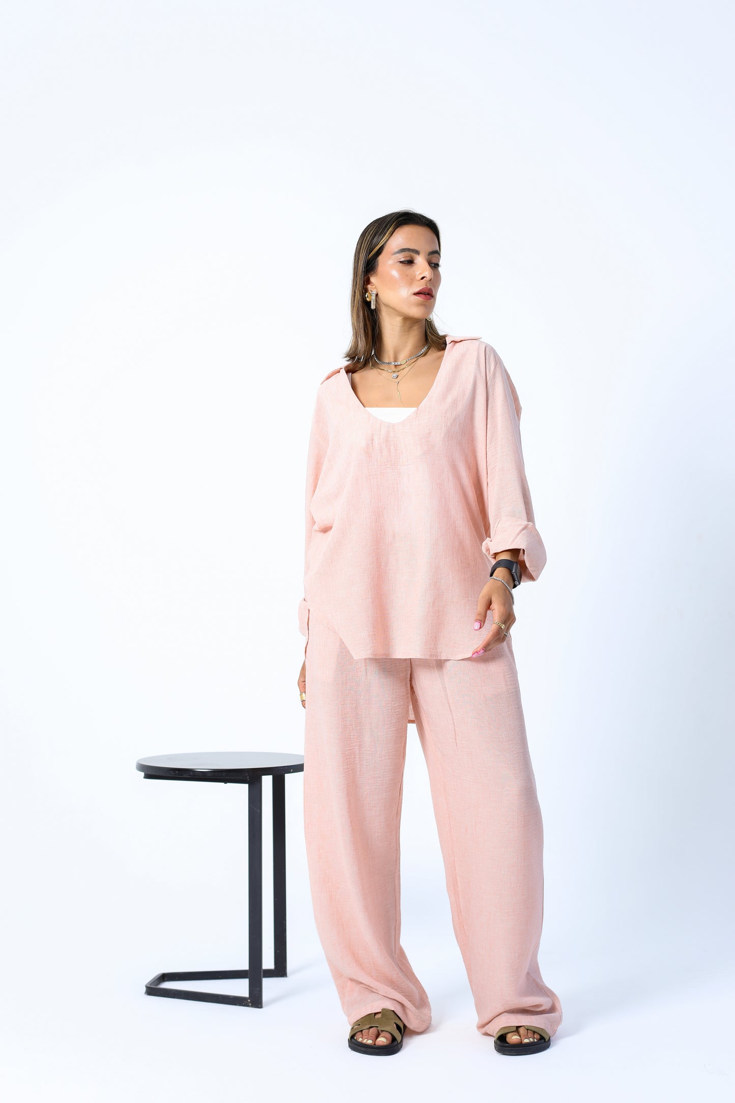 Breezy Linen Nude Set