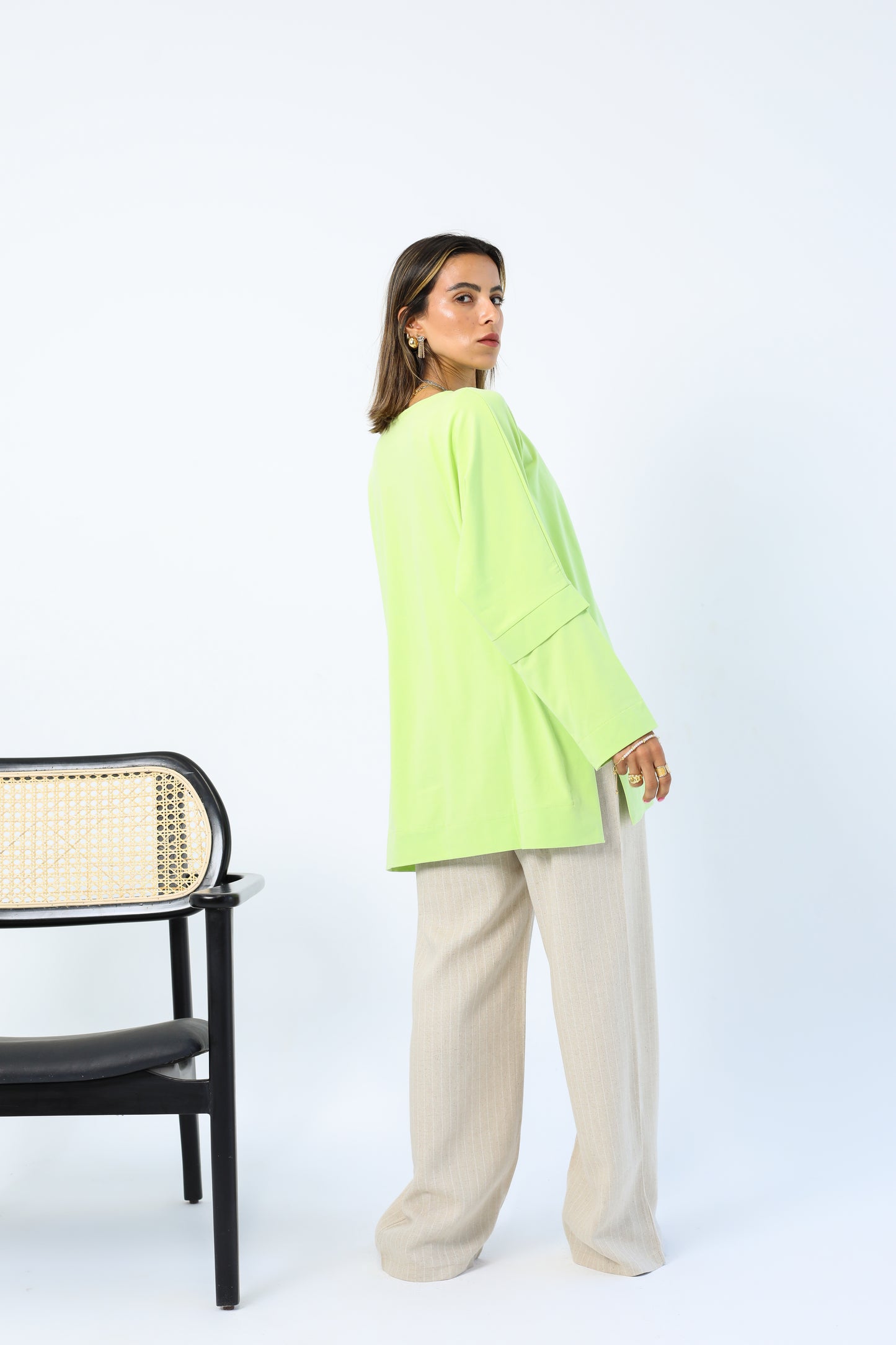 Candy Cotton Apple Green Top