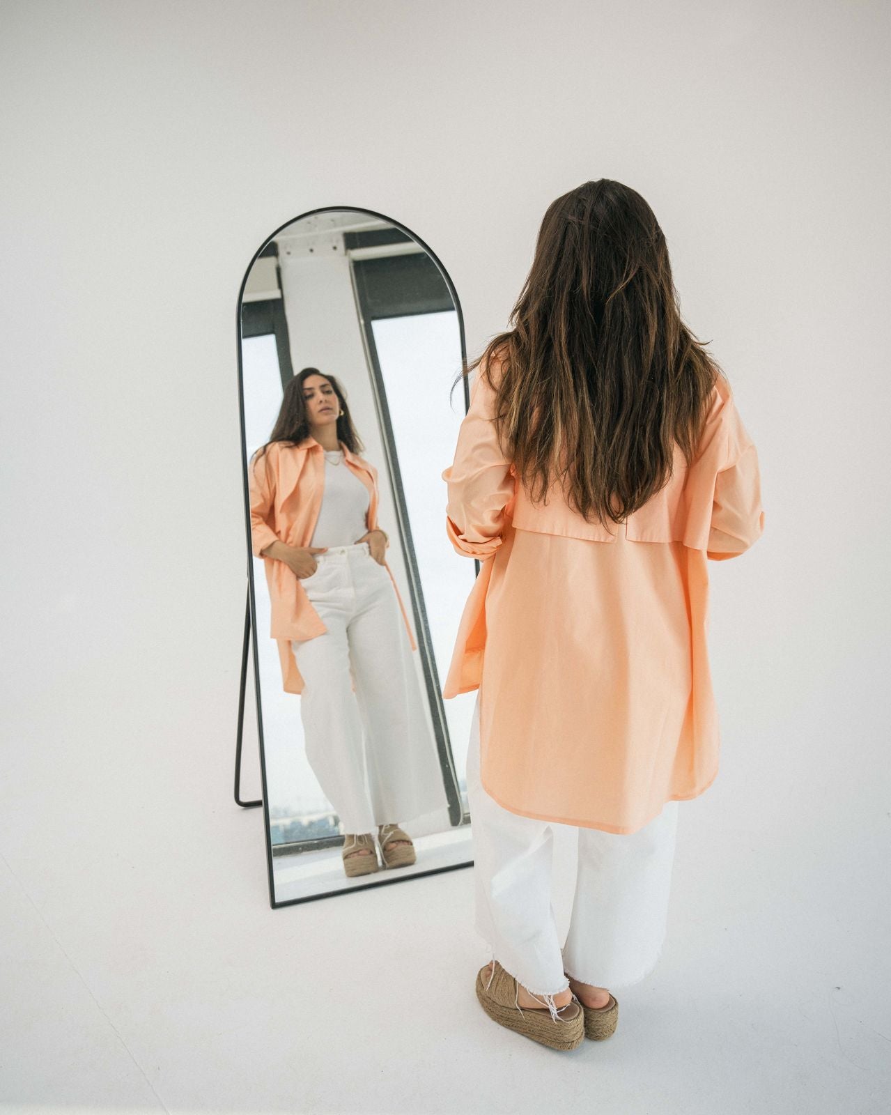 High Low Chemise Orange