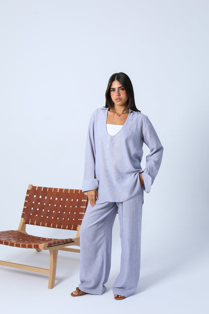 Breezy Linen Blue Set