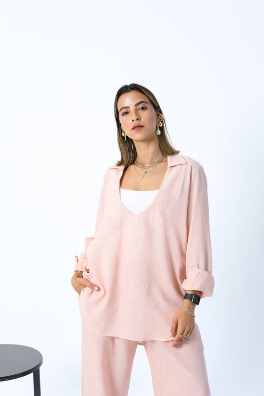 Breezy Linen Nude Set