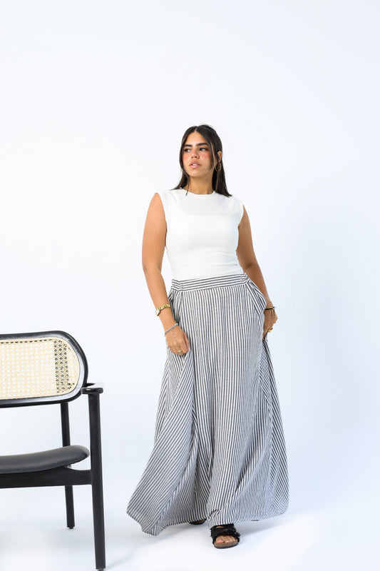 Greyline Linen Skirt