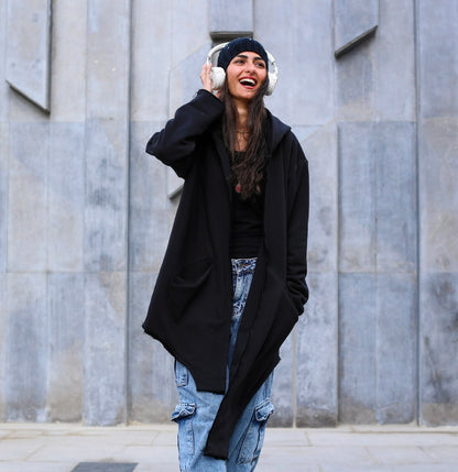 Black Comfy Cardigan